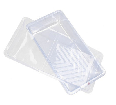 Clear Disposable Roller Tray Liners Liner for 100mm  Roller Trays 5 Pack