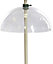 Clear Dome Squirrel Baffle Large Diameter for Wild Bird Feeding Station Pole and Feeders