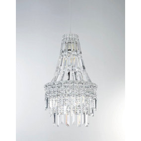 CLEAR EASY FIT NON-ELEC CHANDELIER