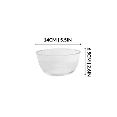Clear Glass Mixing Bowls Set of 3 - M&W