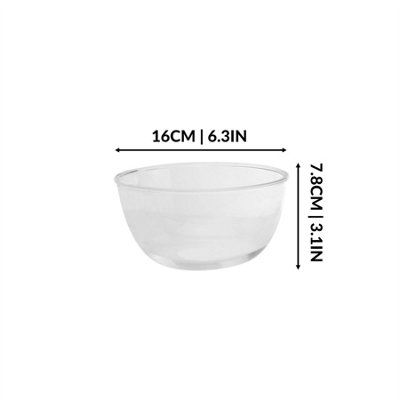 Clear Glass Mixing Bowls Set of 3 - M&W - 4