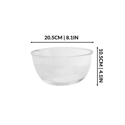 Clear Glass Mixing Bowls Set of 3 - M&W - 5