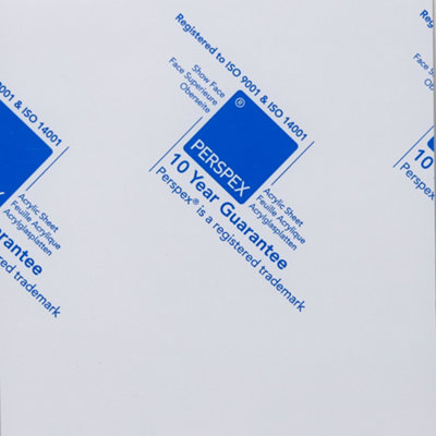 Clear Perspex Cast Acrylic Pack of 5 Laser Compatible Sheets 600mm x 400mm x 3mm