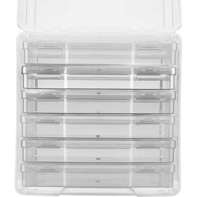 Clear Photo Storage Boxes for 6x4 Photographs - Storage Organiser