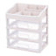 Clear Plastic Dressing Tabletop Makeup Organizer Cosmetic Display Storage Box Case with 3 Drawers