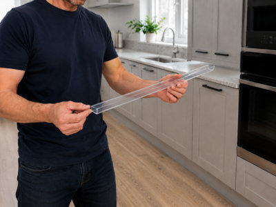 Clear Plastic Plinth Seal 3x1m lengths FREE DELIVERY