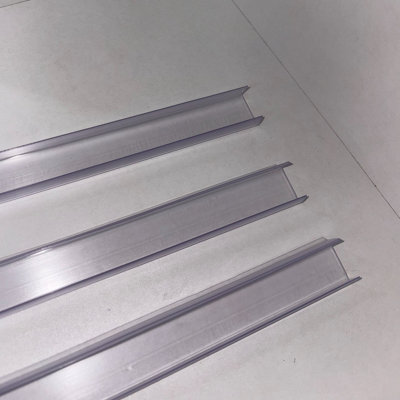 Clear Plastic Plinth Seal Strip 6x1m lengths FREE DELIVERY