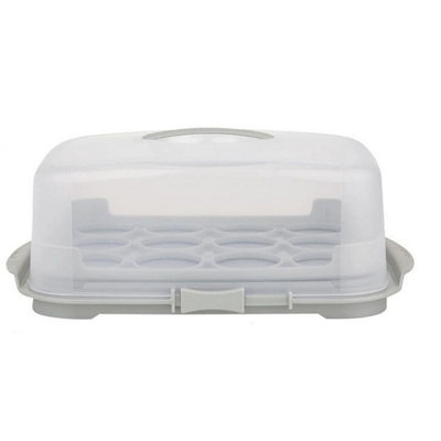 Clear Plastic Storage Containers With Handles & Lids For Cupcakes And Desserts - 3