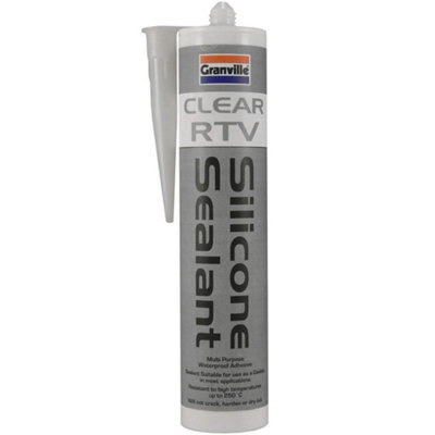 Clear RTV Silicone Adhesive Sealant Waterproof Window Sealer High Temp ...