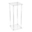 Clear Tall Metal Floor Vase Flower Stand Wedding Centrepieces H 60cm