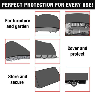 Clear Waterproof Tarpaulin Heavy Duty 100GSM Multi-Purpose Tarp UV Protection Dust - 7