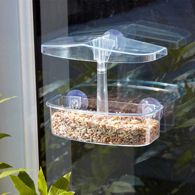 Clear Window Watch Bird Feeder