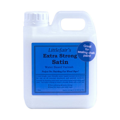 Clear Wood Varnish Extra Strong - Satin- 1  LTR - Littlefair's