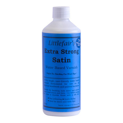 Clear Wood Varnish Extra Strong - Satin - 500ml - Littlefair's