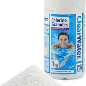 Clearwater 1kg Chlorine Granules Pool Chemical