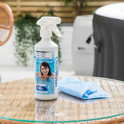 Clearwater 500ml Anti-Bacterial Cleaner, Hot Tub and Pool Vinyl Surface ...