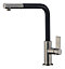 Clearwater Auriga Pull Out Kitchen Tap Brushed Nickel & Black- AUR3BN