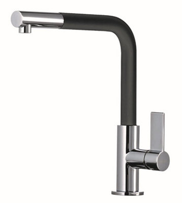 Clearwater Auriga Pull Out Kitchen Tap Chrome & Black- AUR3CP