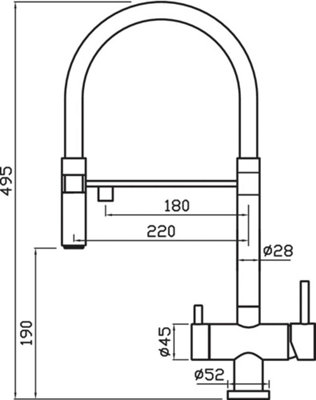 Clearwater Bellatrix Filtered Water Tap in Chrome BE4CP