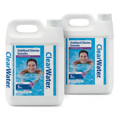 Clearwater Chlorine Granules for Hot Tub Spa and Swimming Pool Water Treatment