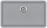 Clearwater Composite Granite Quarex Nova Large Single Bowl Ash Undermount & Inset Kitchen Sink 810x480 - NOVN780AH