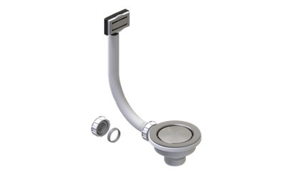 Clearwater Deco Flip Top Cover 90mm Kitchen Sink Basket Strainer ...