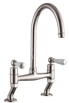 Clearwater Dephini Bridge Tap In Brushed Nickel DE3BN