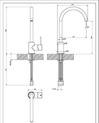Clearwater Elara Kitchen Tap Brushed Copper - CW02590BC