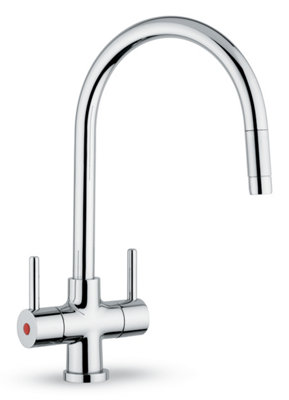 Clearwater Emporia C Spout Pull Out Spray Kitchen Chrome - EMPCP