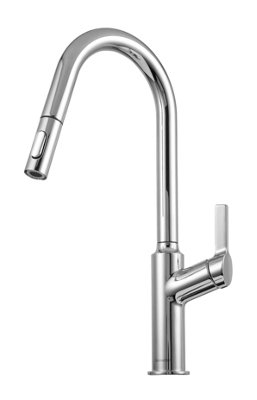 Clearwater Karuma J Spout Pull Out With Twin Spray Kitchen Chrome - KAR20CP