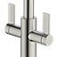 Clearwater Kira C Spout Pull Out With Twin Spray Kitchen  Brushed Nickel - KIR30BN