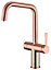 Clearwater Magus 4 Electronic 4in1 Filtered Instant Kettle Kitchen Tap & Filtered Cold, Cold & Hot Brushed Copper PVD - MAE4BC