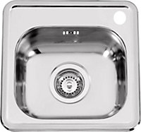 Clearwater Pio Bar Single Bowl Stainless Steel Kitchen Sink - PB380