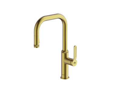 Clearwater Pioneer U Spout Pull Out With Twin Spray Kitchen Brushed Brass - PIL40BB