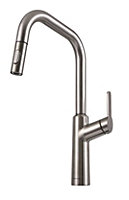 Clearwater Santor Pull Out With Twin Spray Kitchen Brushed Nickel- SAN20BN