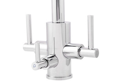 Clearwater Stella Tri Spa Kitchen Filter Tap Filtered Water & Cold & Hot Brushed Brass PVD - ST2BB