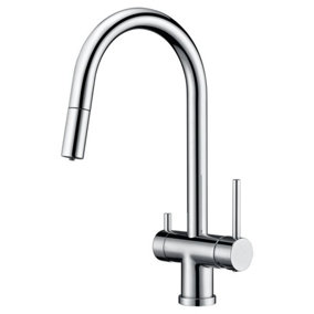 Clearwater Toledo Kitchen Mixer Filter Pull Out Tap Filtered Water & Cold & Hot Chrome PVD - TO2CP