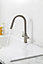 Clearwater Topaz J Spout Pull Out With Twin Spray Kitchen Brushed Brass - TOP30BB