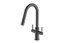 Clearwater Topaz J Spout Pull Out With Twin Spray Kitchen Matt Black - TOP30MB