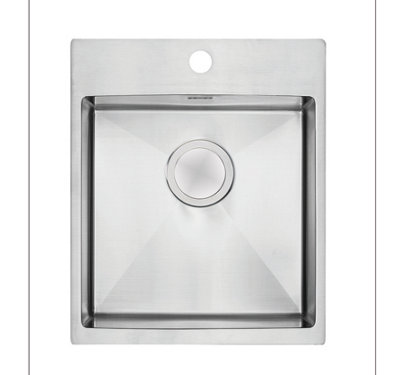 Clearwater Urban Stainless Steel 1 Bowl Kitchen Sink - UR440- With Waste Kit