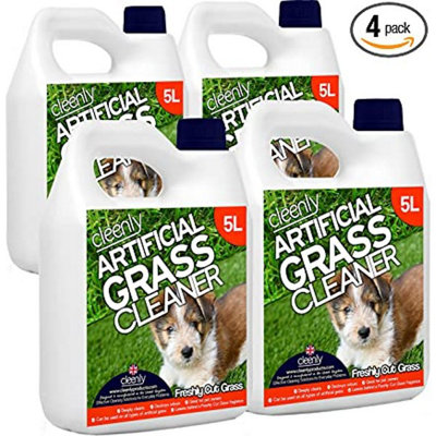 Cleenly Artificial Grass Cleaner for Dogs - Freshly Cut Grass Fragrance - 20 Litres - Eliminates Urine/Dog Wee Odours