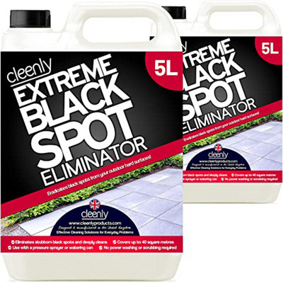 Cleenly Black Spot Destroyer - Removes Black Spots on Patios, Paving, Driveways & More 10L