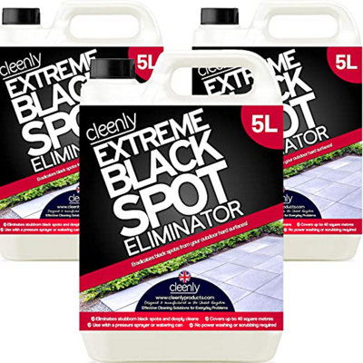 Cleenly Black Spot Destroyer - Removes Black Spots on Patios, Paving, Driveways & More 15L