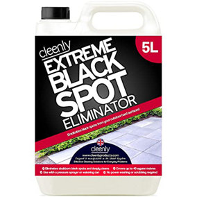Cleenly Black Spot Destroyer - Removes Black Spots on Patios, Paving, Driveways & More 5L