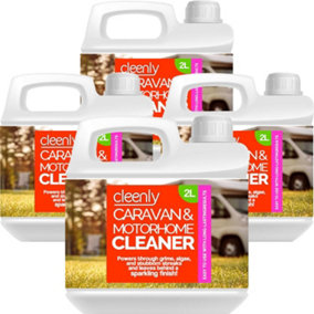 Cleenly Caravan and Motorhome Cleaner Easy to Use Formula to Remove Black Streaks Dirt Grime and Algae (8 Litres)