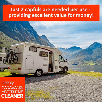 Cleenly Caravan and Motorhome Cleaner - Easy to Use Formula to Remove Black Streaks