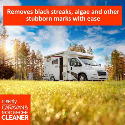 Cleenly Caravan and Motorhome Cleaner - Easy to Use Formula to Remove Black Streaks - 6