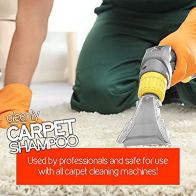 Cleenly Carpet Shampoo Cleaner Solution (15 litres) - Ocean Splash Fragrance - Safe for All Carpet Cleaning Machines - 6