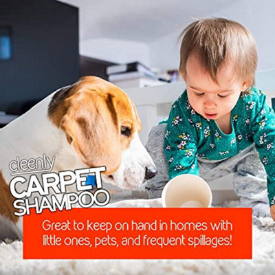 Cleenly Carpet Shampoo Cleaner Solution 5L - Citrus Splash Fragrance - Safe for All Carpet Cleaning Machines
