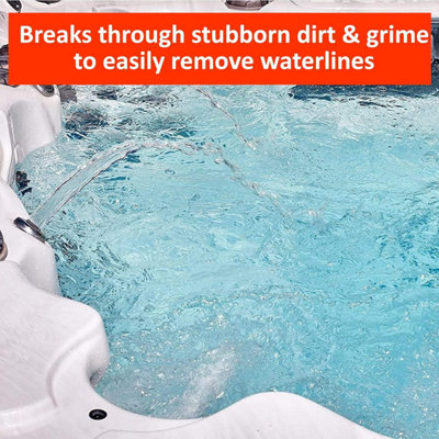 Cleenly Hot Tub & Spa Surface Cleaner Removes Dirt Grime Oil & Waterlines Antibacterial Properties 6L